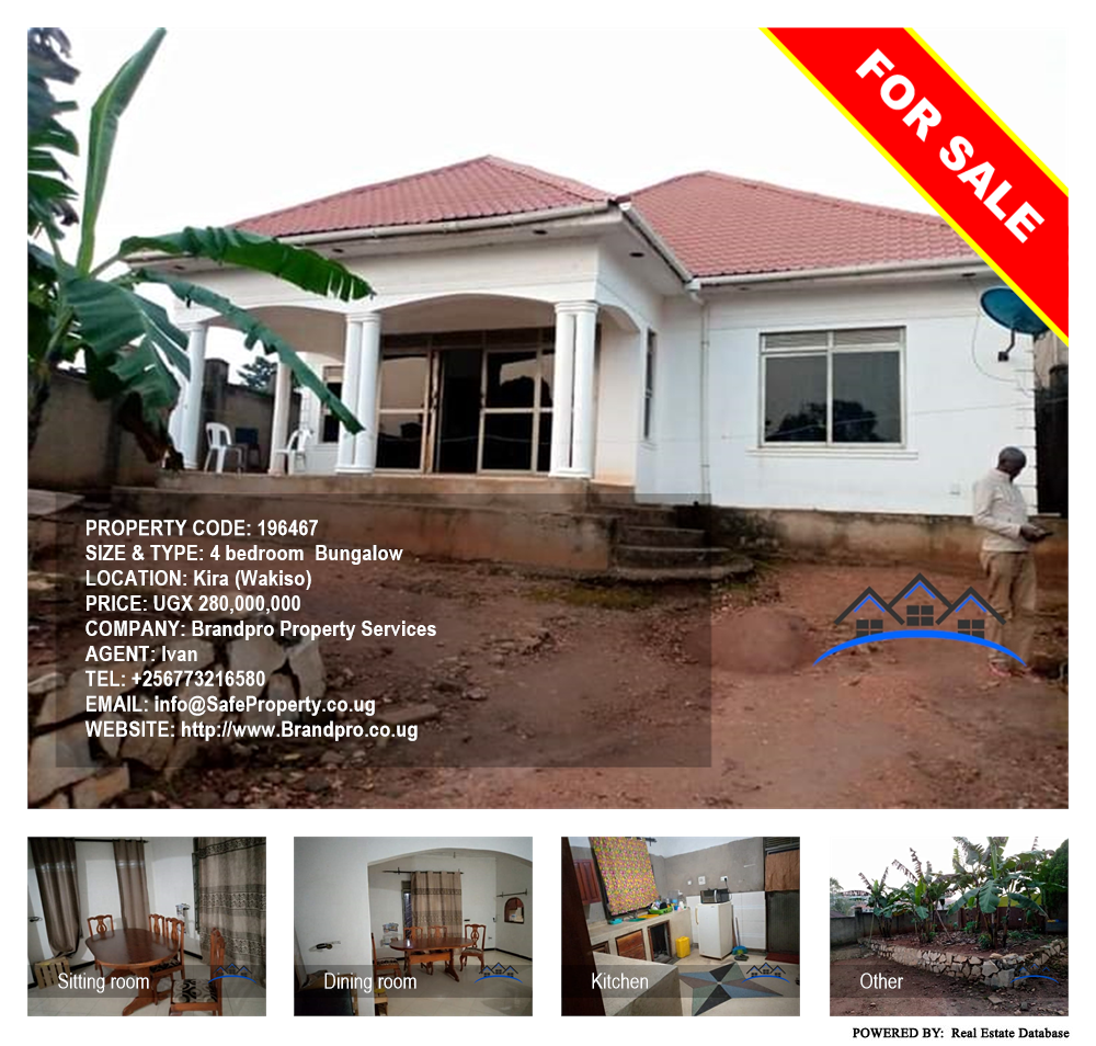 4 bedroom Bungalow  for sale in Kira Wakiso Uganda, code: 196467