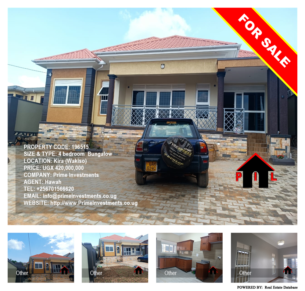 4 bedroom Bungalow  for sale in Kira Wakiso Uganda, code: 196515