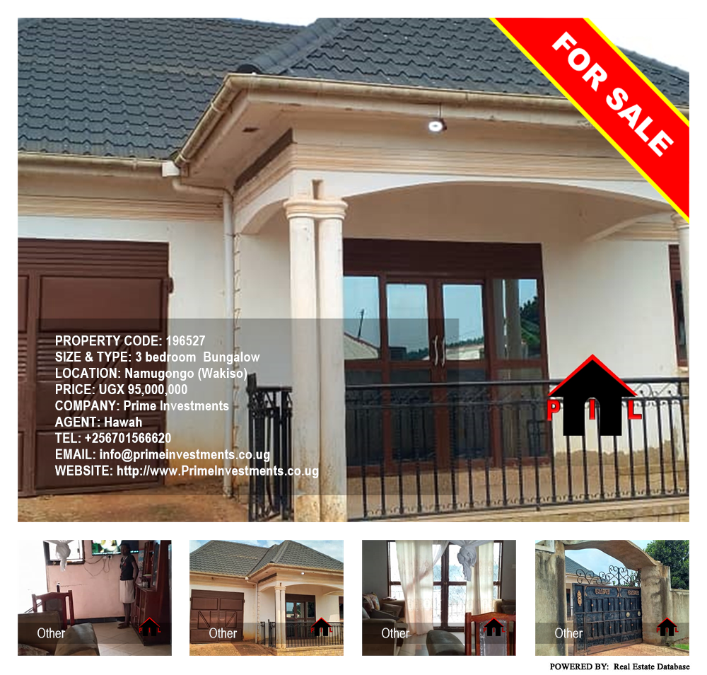 3 bedroom Bungalow  for sale in Namugongo Wakiso Uganda, code: 196527