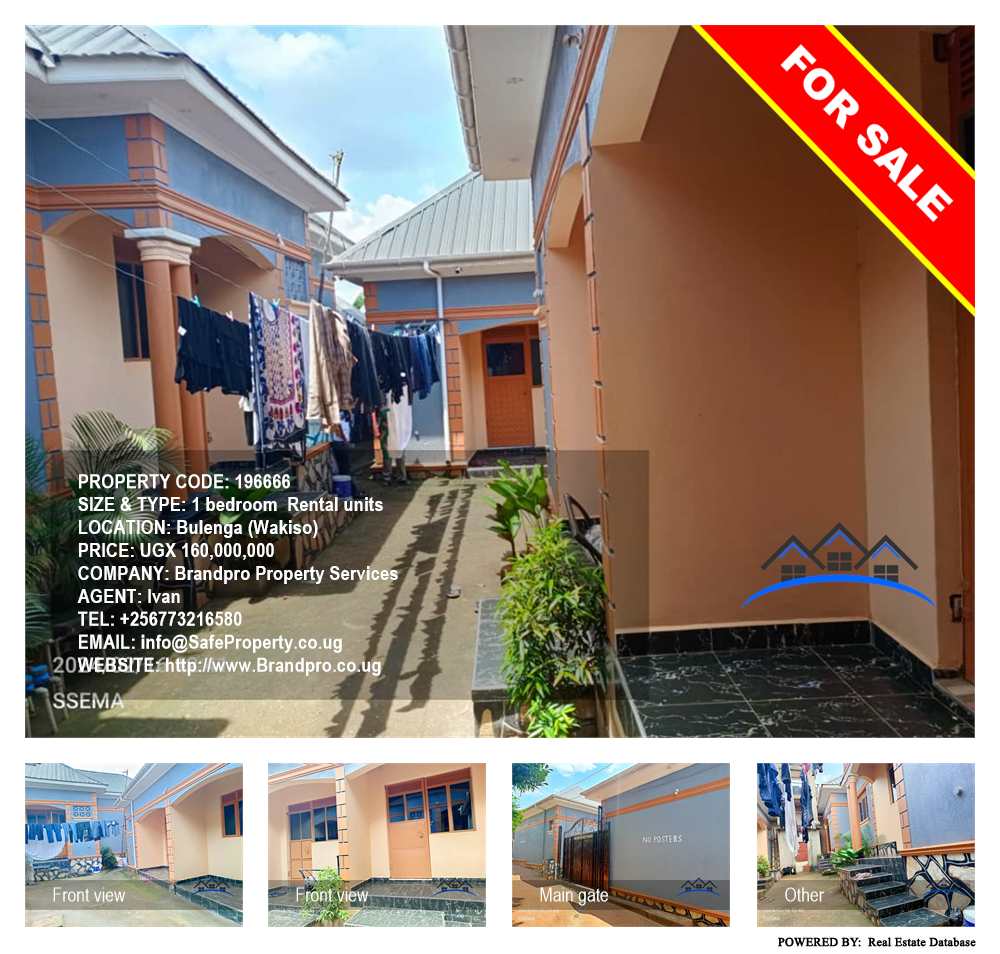 1 bedroom Rental units  for sale in Bulenga Wakiso Uganda, code: 196666