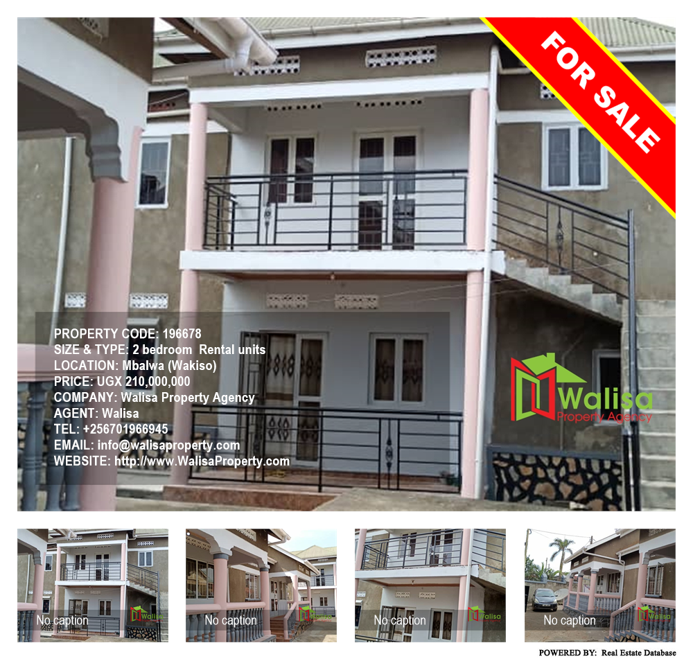 2 bedroom Rental units  for sale in Mbalwa Wakiso Uganda, code: 196678