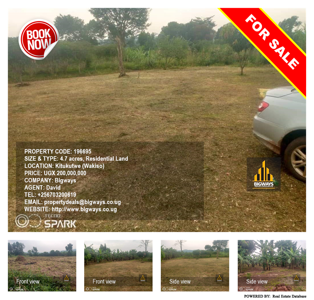 Residential Land  for sale in Kitukutwe Wakiso Uganda, code: 196695