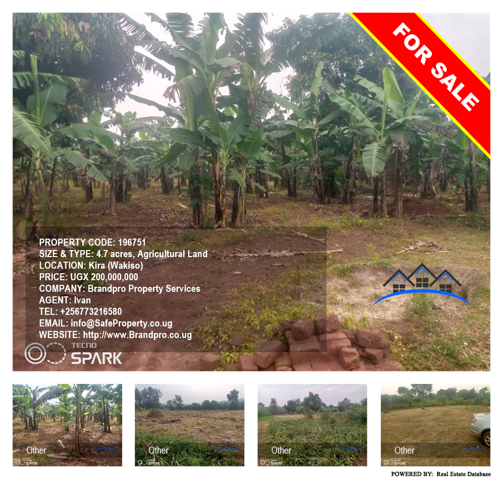 Agricultural Land  for sale in Kira Wakiso Uganda, code: 196751