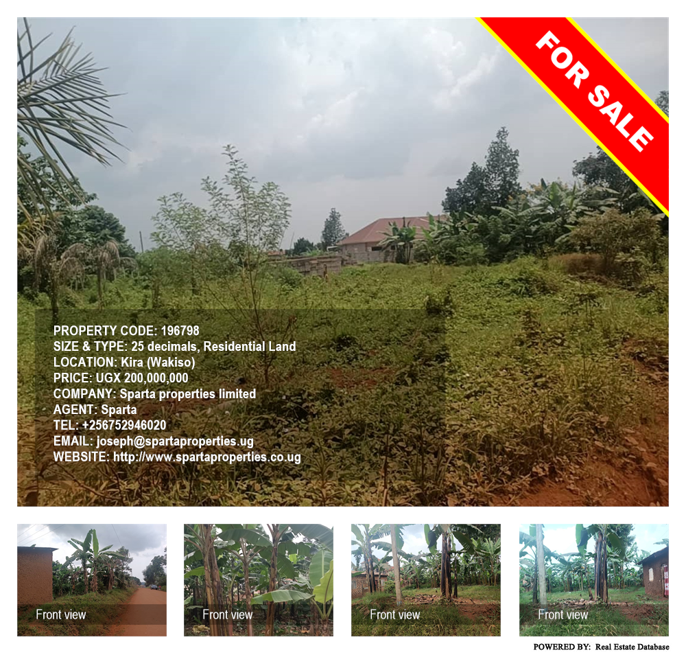 Residential Land  for sale in Kira Wakiso Uganda, code: 196798