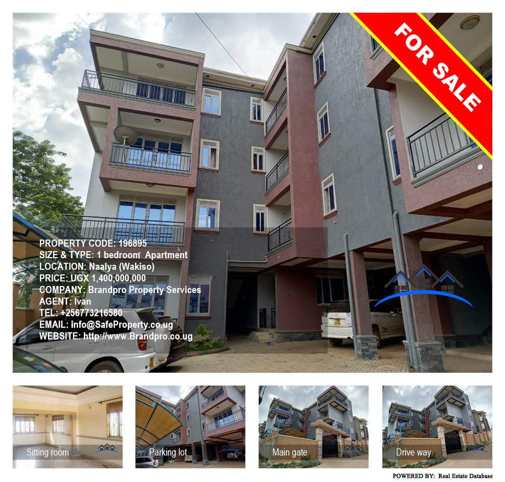 1 bedroom Apartment  for sale in Naalya Wakiso Uganda, code: 196895