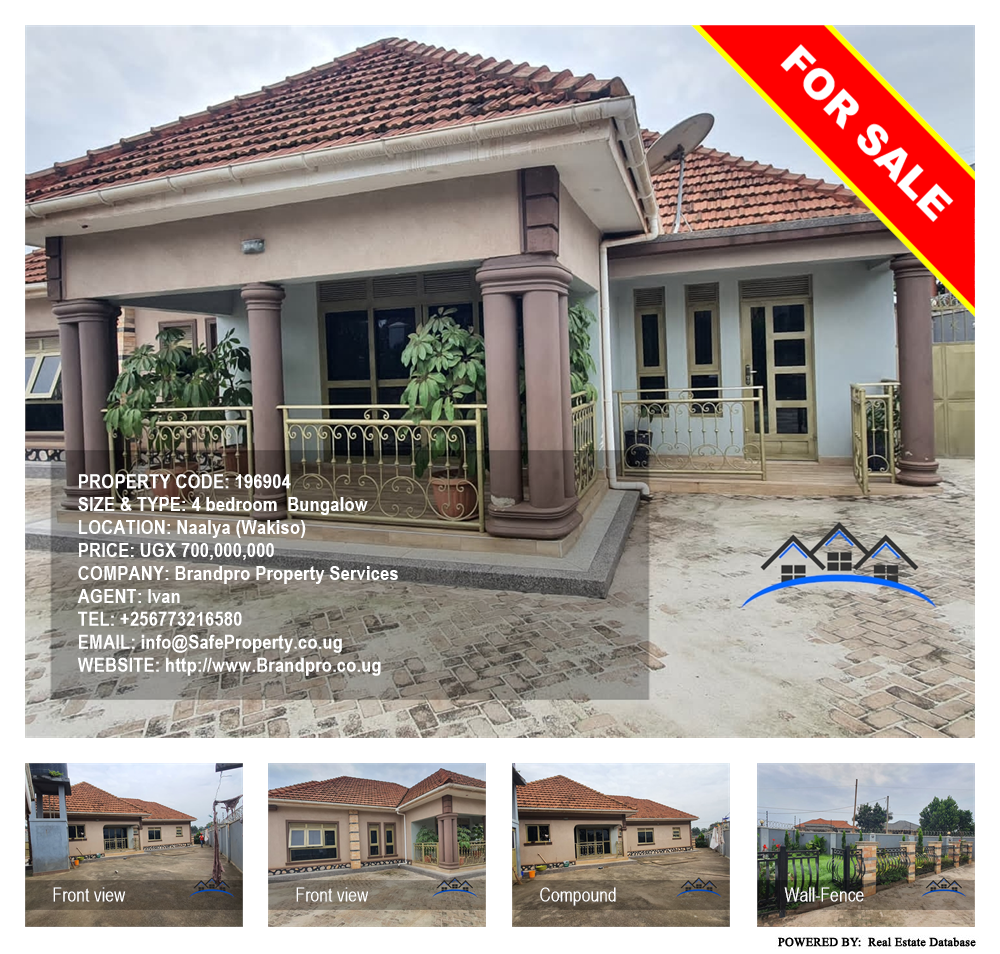 4 bedroom Bungalow  for sale in Naalya Wakiso Uganda, code: 196904