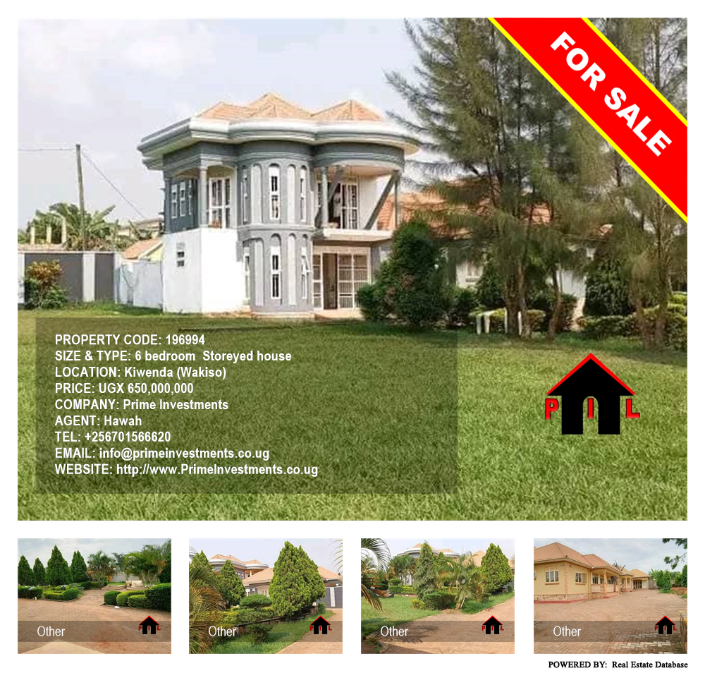 6 bedroom Storeyed house  for sale in Kiwenda Wakiso Uganda, code: 196994