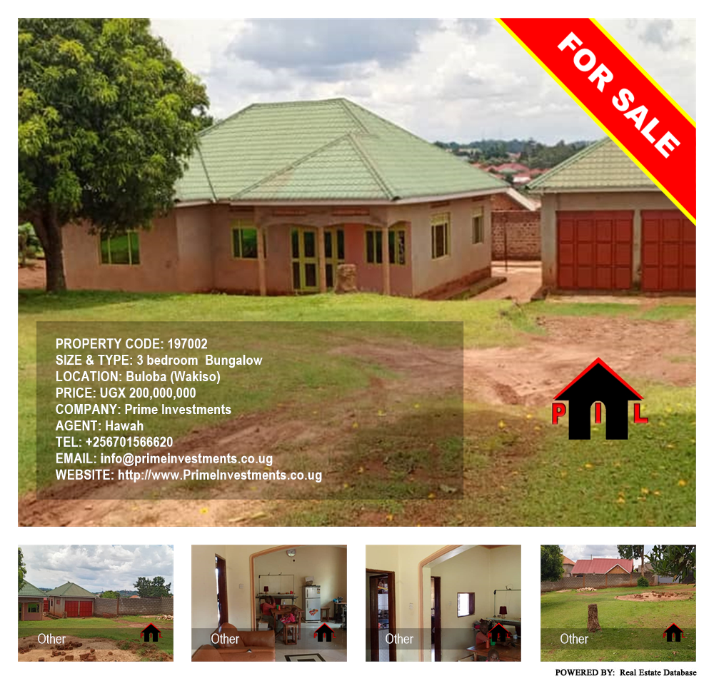 3 bedroom Bungalow  for sale in Buloba Wakiso Uganda, code: 197002