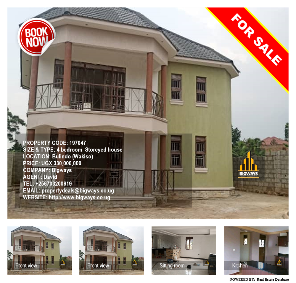 4 bedroom Storeyed house  for sale in Bulindo Wakiso Uganda, code: 197047