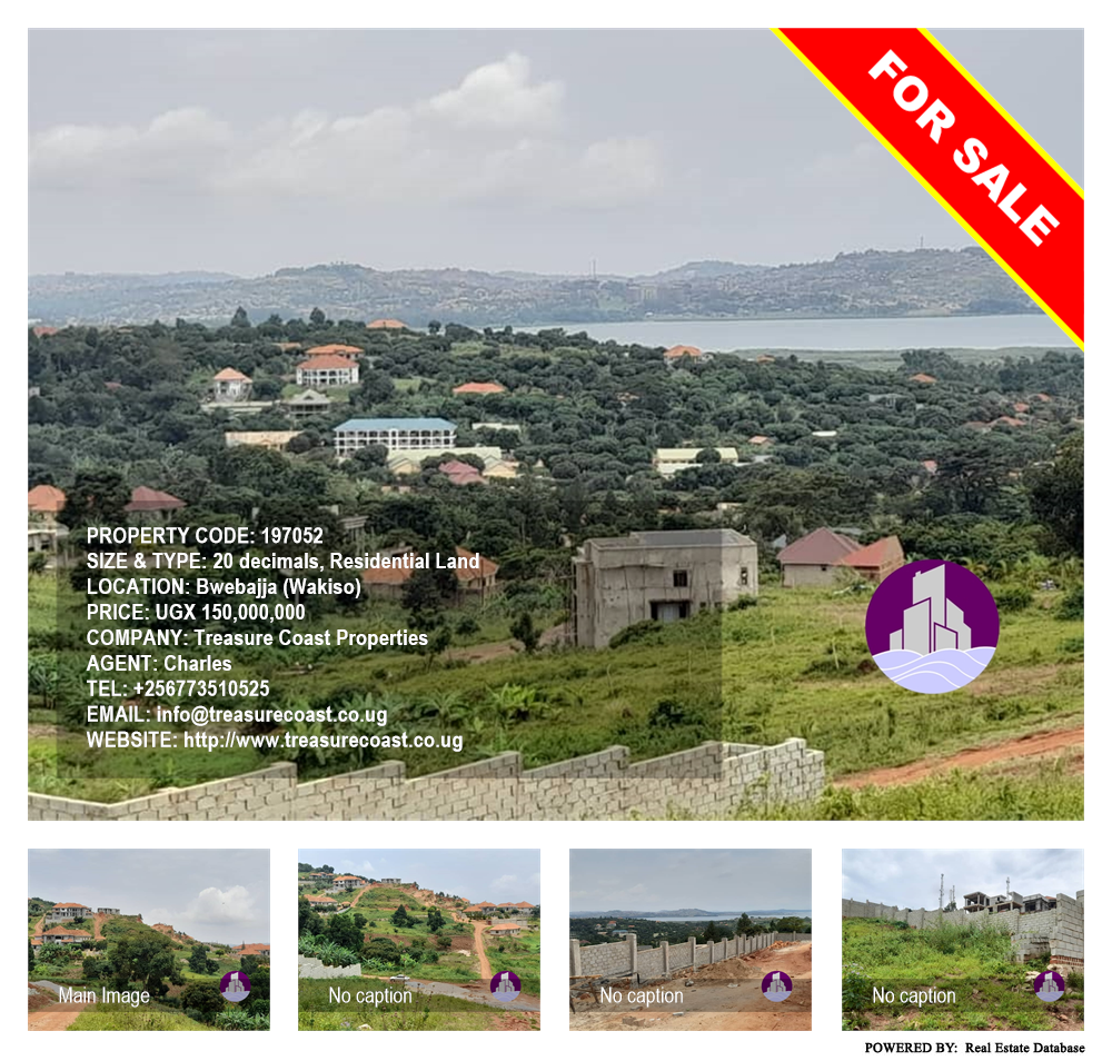 Residential Land  for sale in Bwebajja Wakiso Uganda, code: 197052