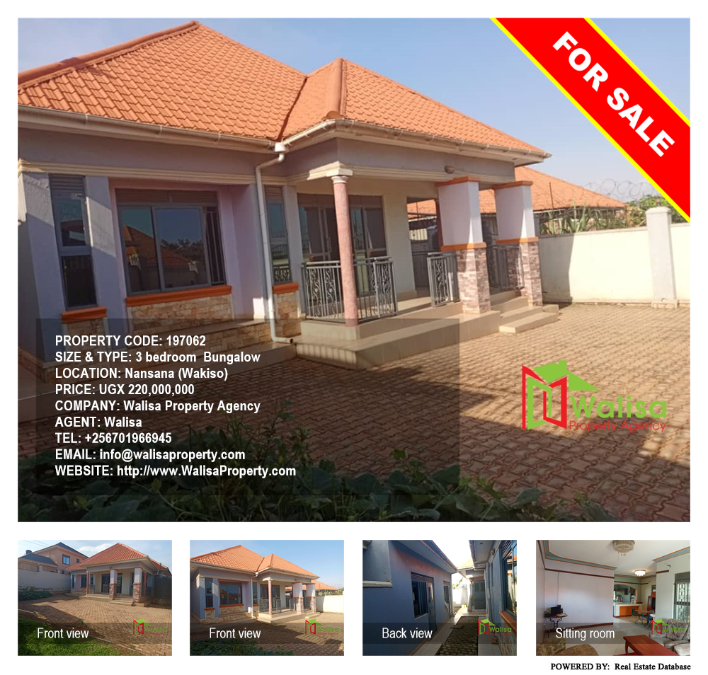 3 bedroom Bungalow  for sale in Nansana Wakiso Uganda, code: 197062