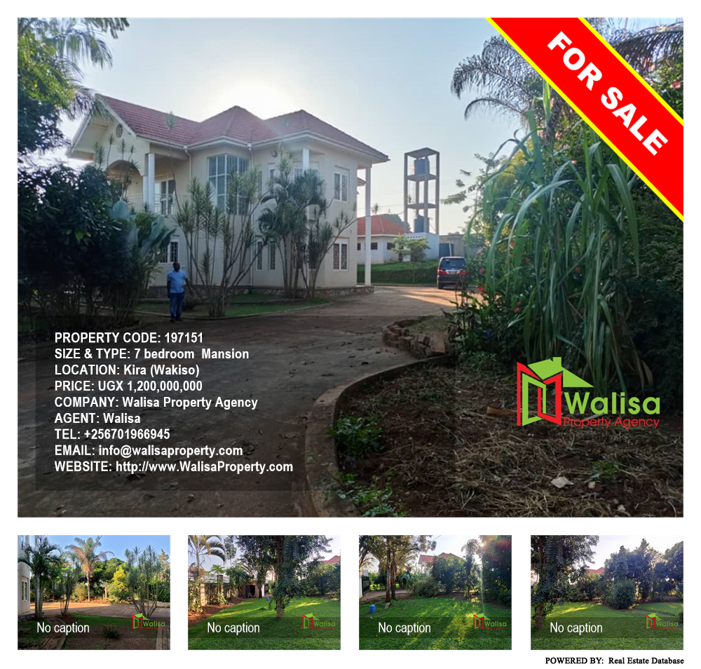 7 bedroom Mansion  for sale in Kira Wakiso Uganda, code: 197151