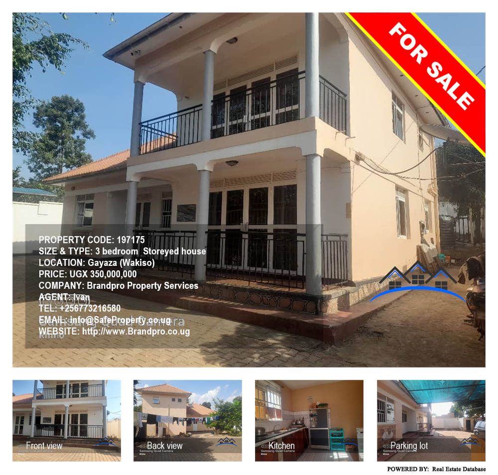 3 bedroom Storeyed house  for sale in Gayaza Wakiso Uganda, code: 197175