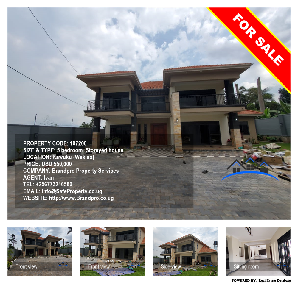 5 bedroom Storeyed house  for sale in Kawuku Wakiso Uganda, code: 197200