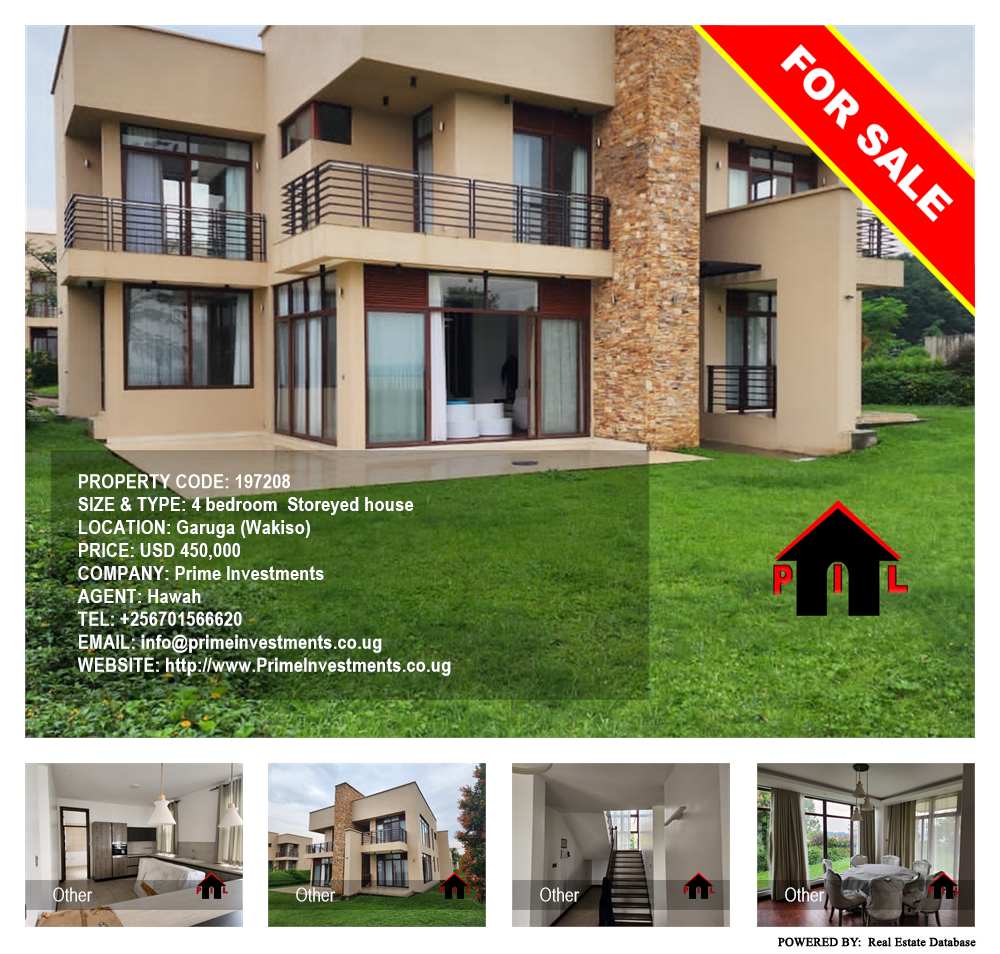 4 bedroom Storeyed house  for sale in Garuga Wakiso Uganda, code: 197208