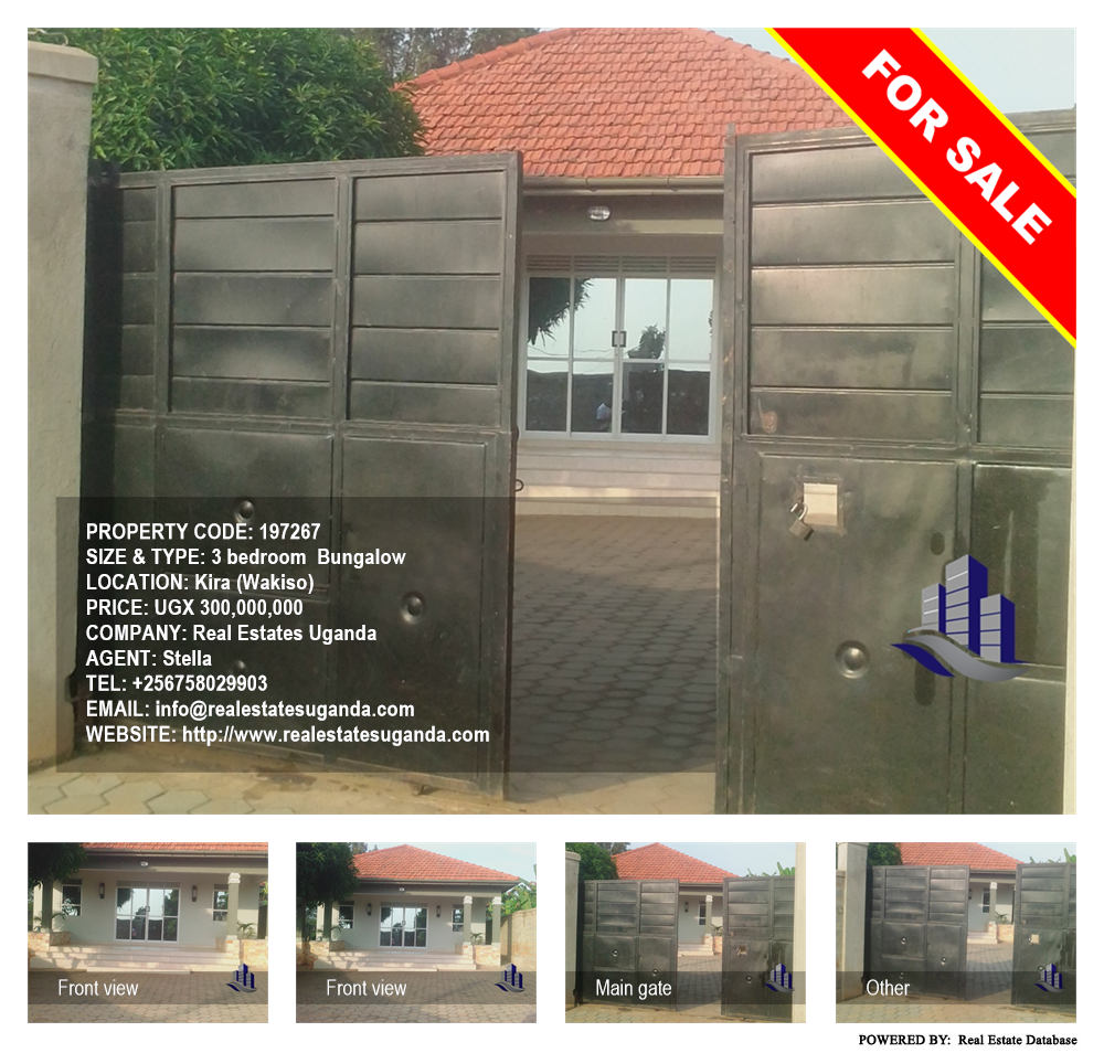 3 bedroom Bungalow  for sale in Kira Wakiso Uganda, code: 197267