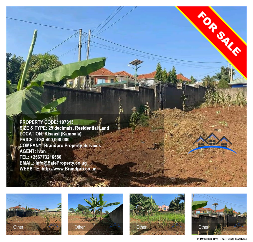 Residential Land  for sale in Kisaasi Kampala Uganda, code: 197313