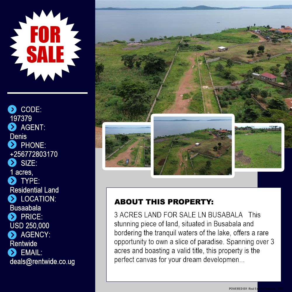 Residential Land  for sale in Busaabala Wakiso Uganda, code: 197379