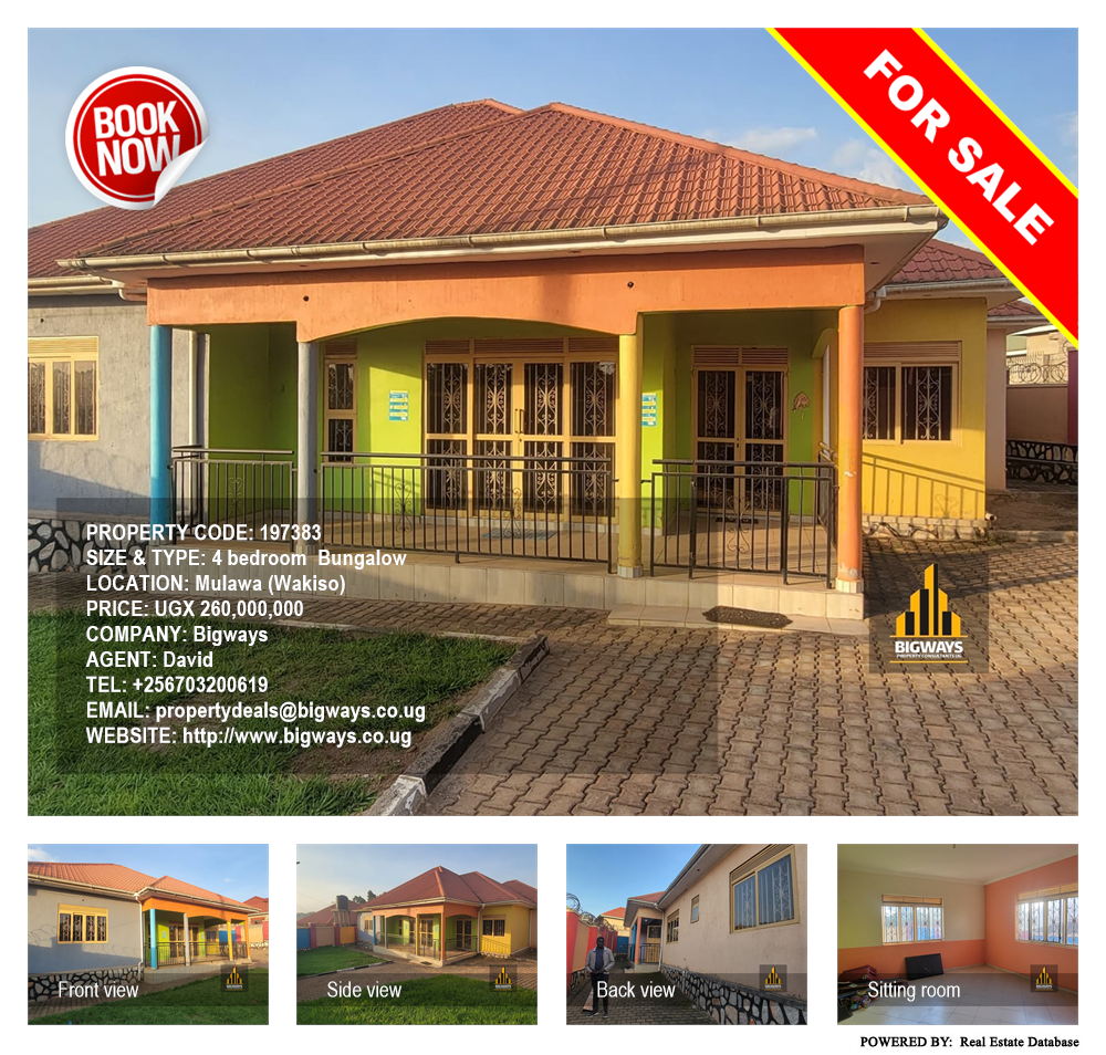 4 bedroom Bungalow  for sale in Mulawa Wakiso Uganda, code: 197383