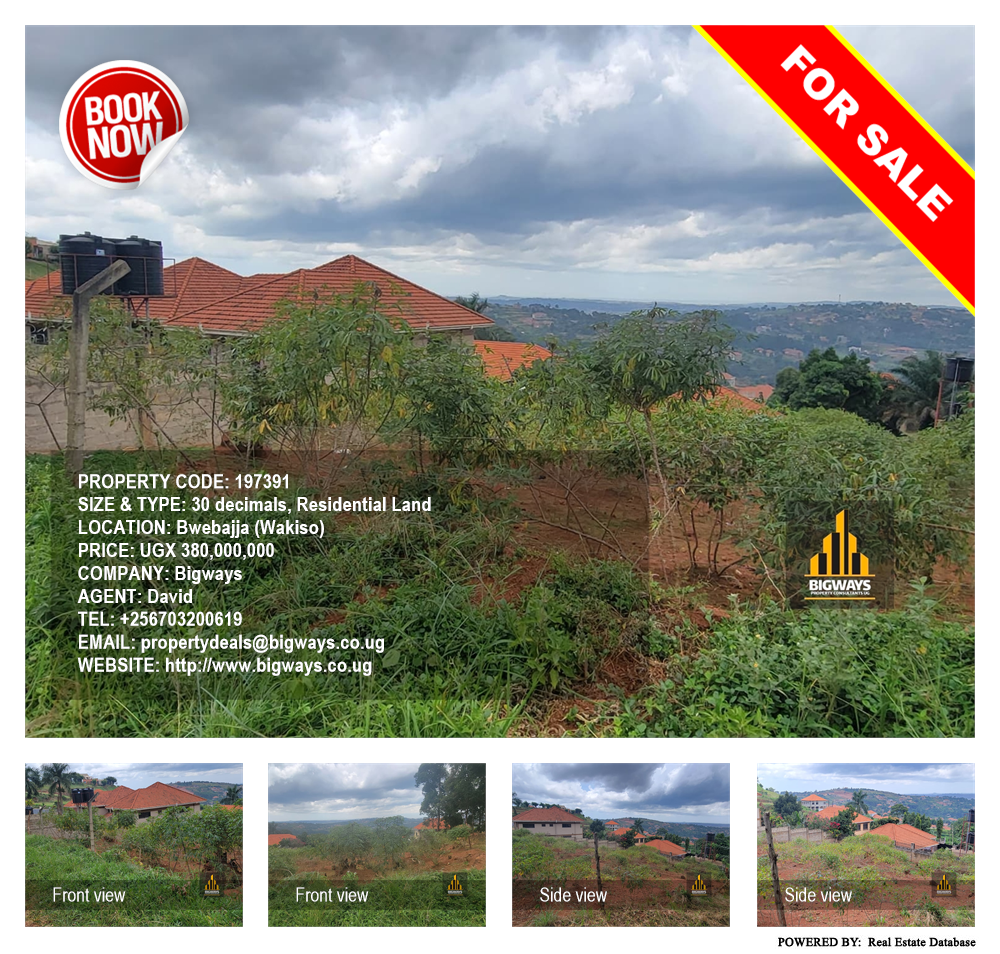 Residential Land  for sale in Bwebajja Wakiso Uganda, code: 197391