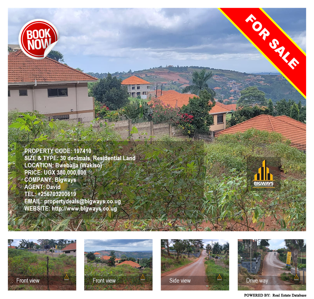 Residential Land  for sale in Bwebajja Wakiso Uganda, code: 197410