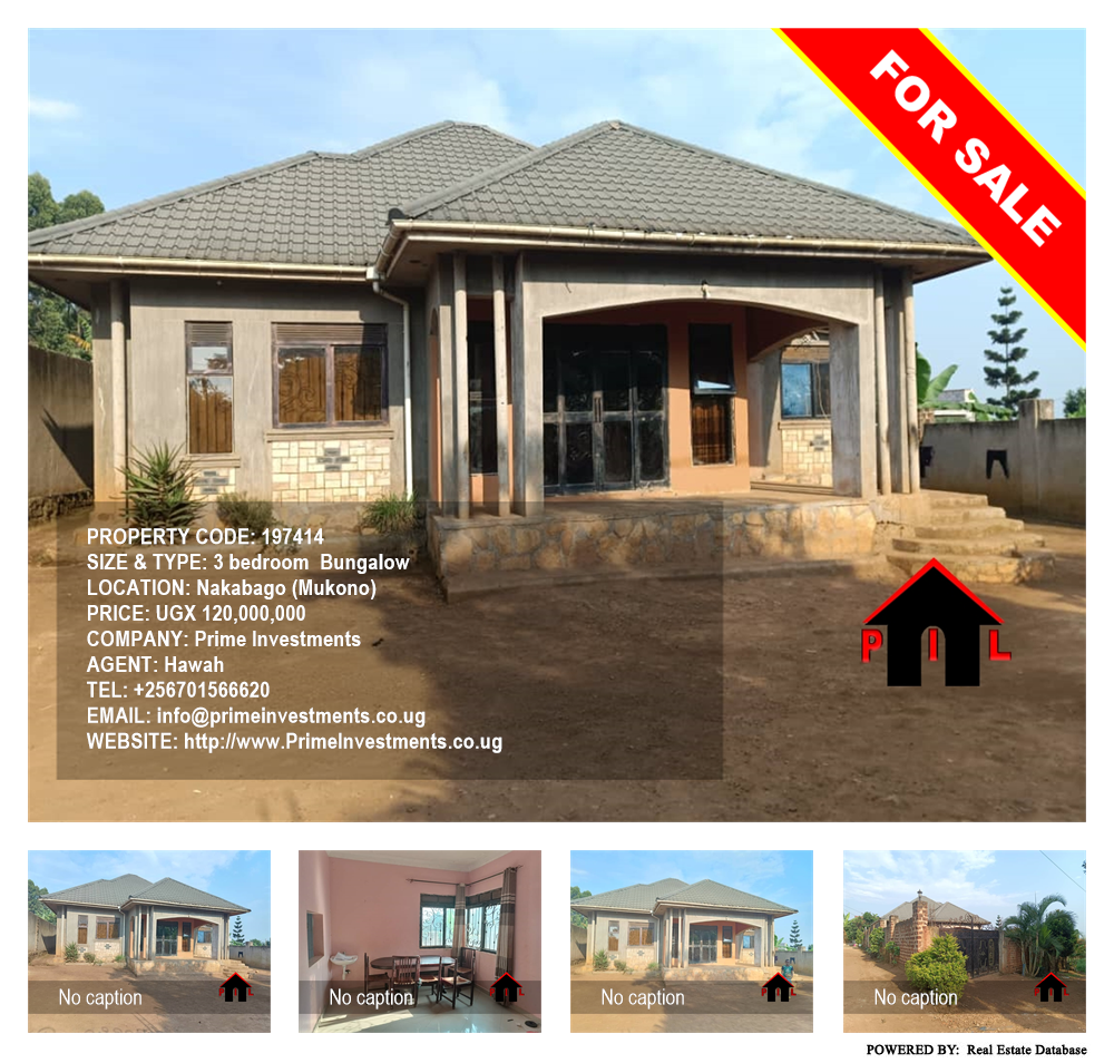 3 bedroom Bungalow  for sale in Nakabago Mukono Uganda, code: 197414