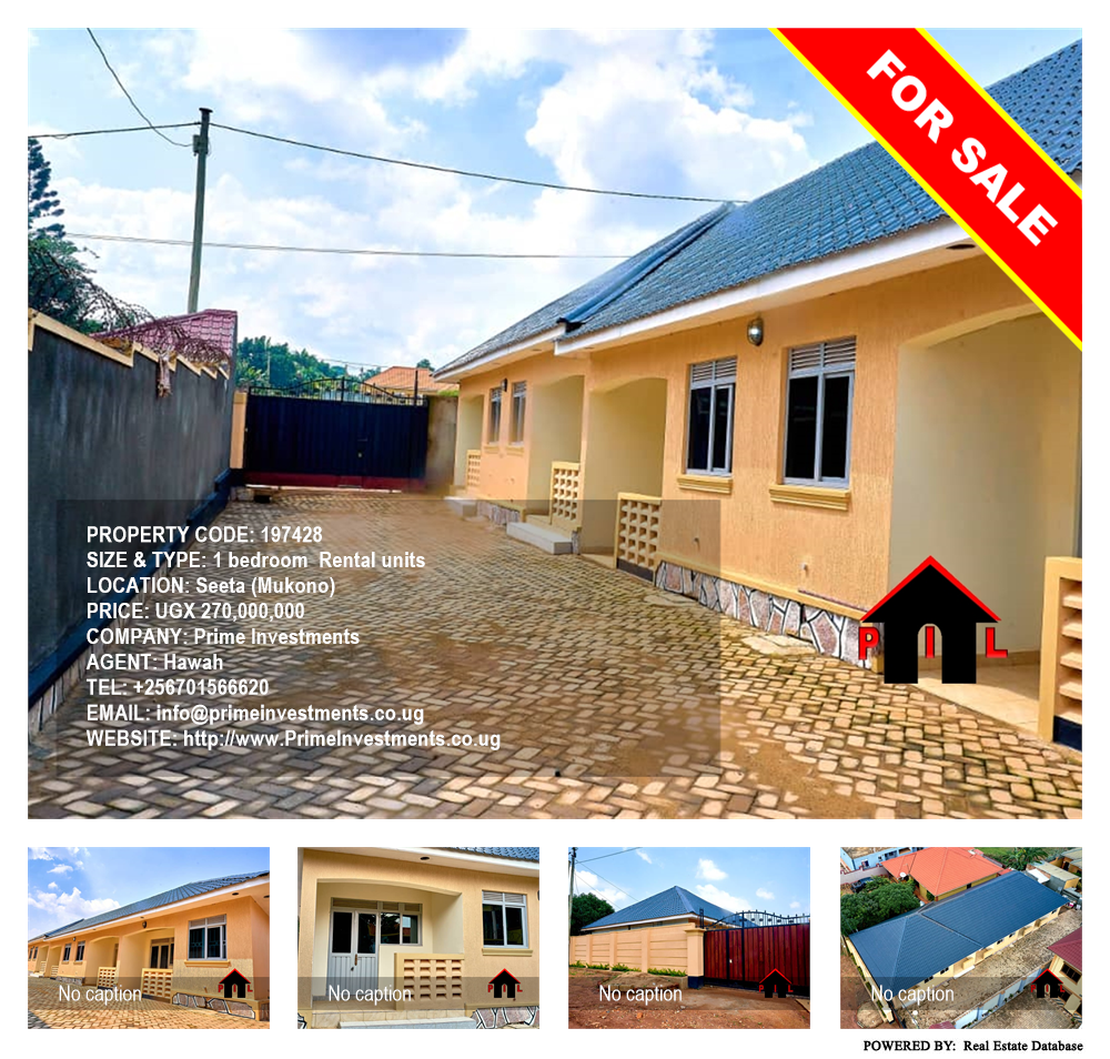 1 bedroom Rental units  for sale in Seeta Mukono Uganda, code: 197428