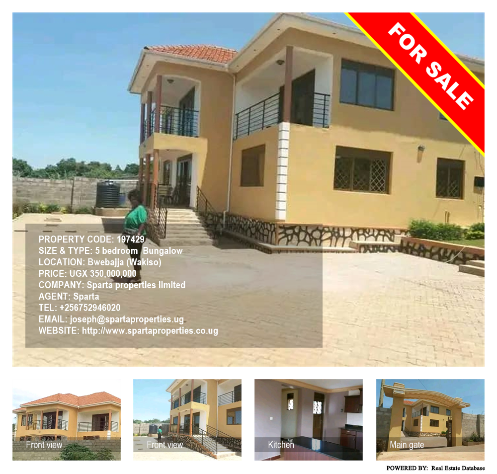 5 bedroom Bungalow  for sale in Bwebajja Wakiso Uganda, code: 197429