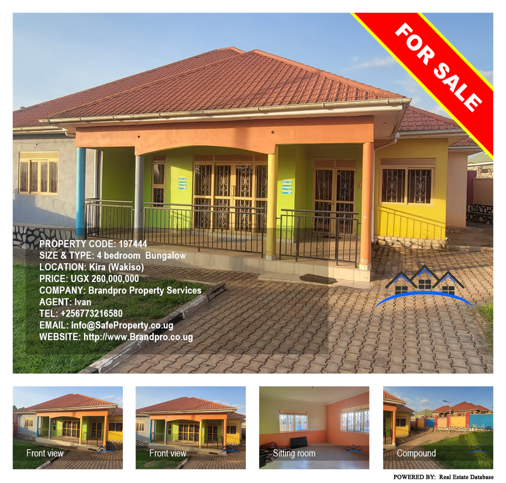 4 bedroom Bungalow  for sale in Kira Wakiso Uganda, code: 197444