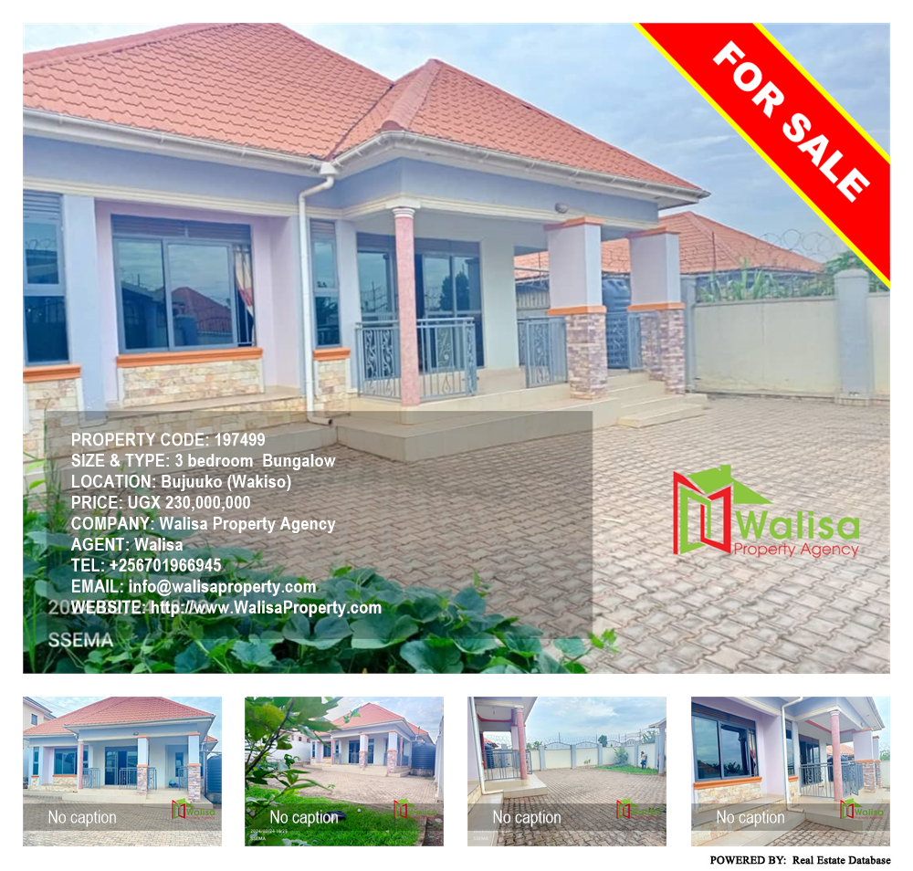 3 bedroom Bungalow  for sale in Bujuuko Wakiso Uganda, code: 197499