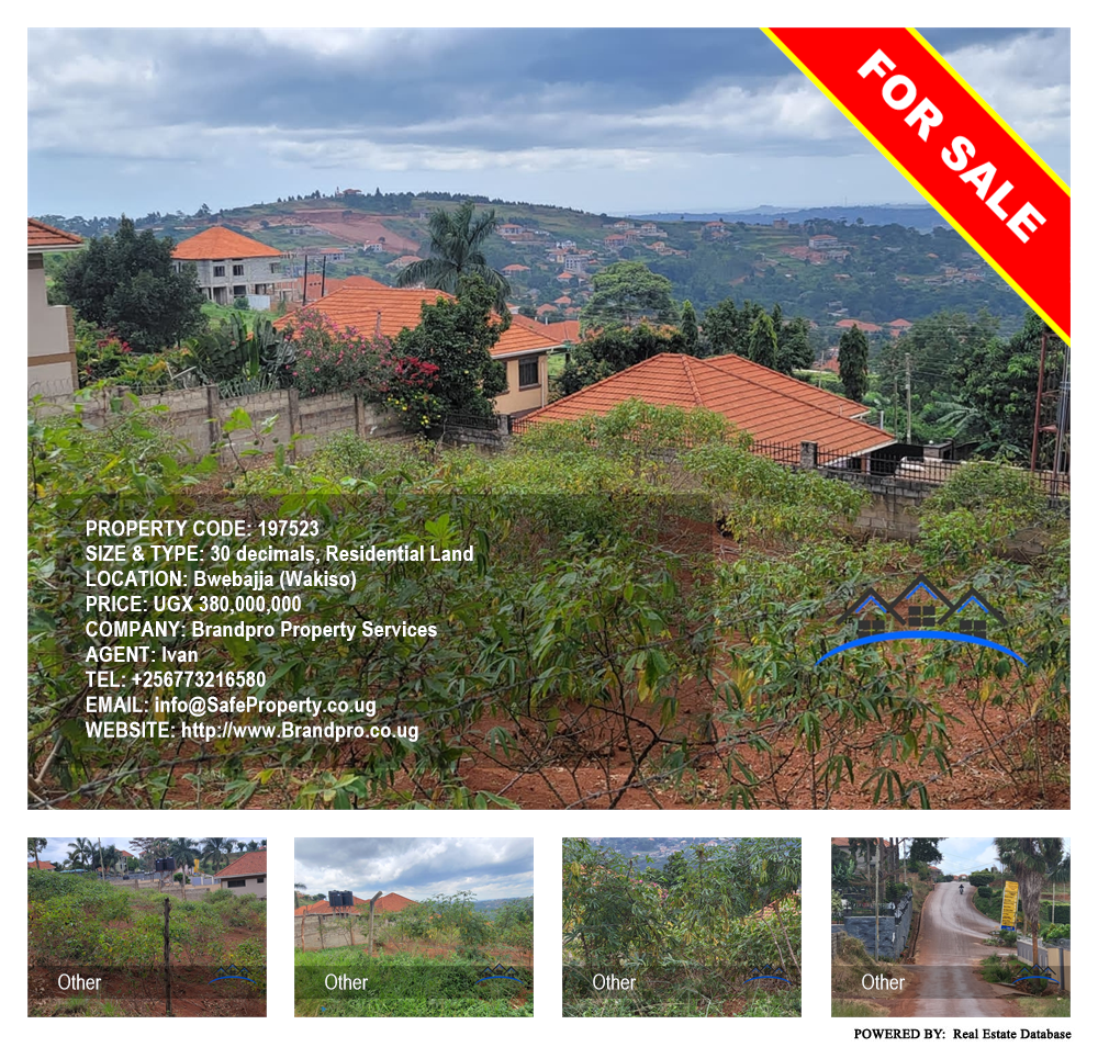 Residential Land  for sale in Bwebajja Wakiso Uganda, code: 197523