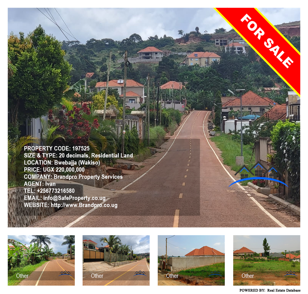 Residential Land  for sale in Bwebajja Wakiso Uganda, code: 197525