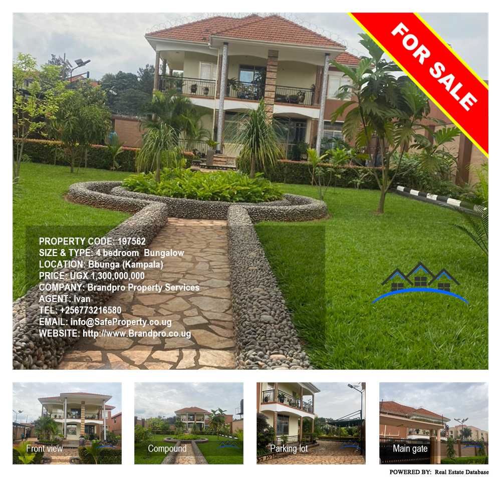 4 bedroom Bungalow  for sale in Bbunga Kampala Uganda, code: 197562