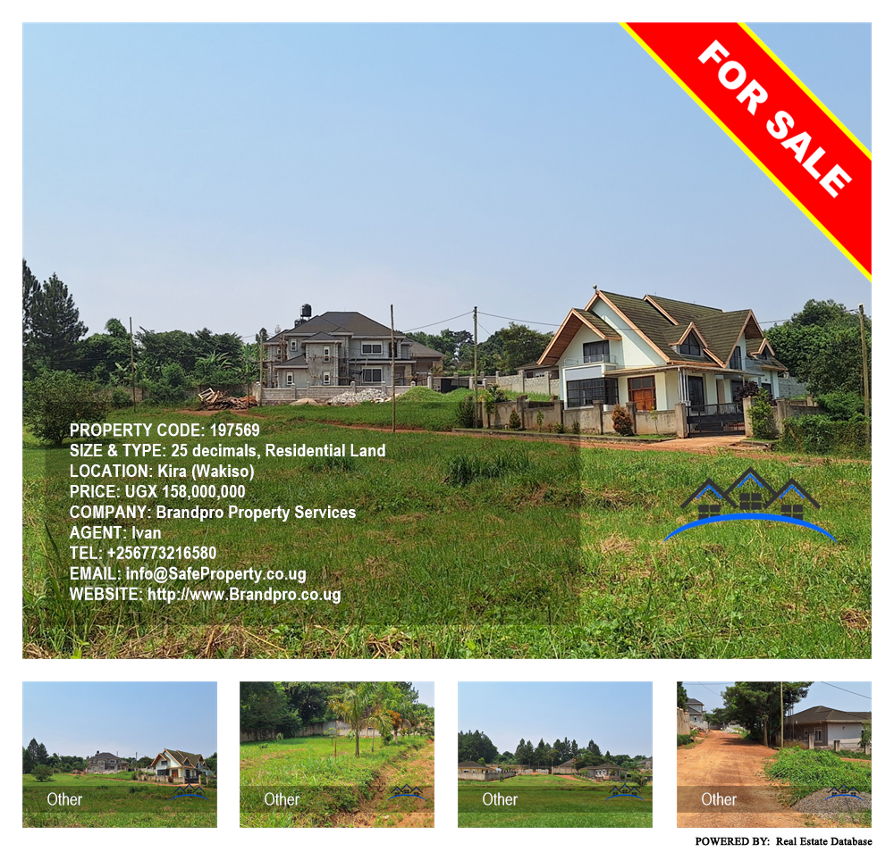 Residential Land  for sale in Kira Wakiso Uganda, code: 197569