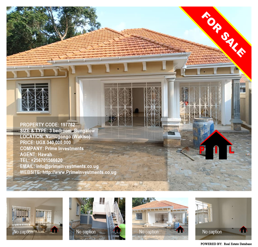 3 bedroom Bungalow  for sale in Namugongo Wakiso Uganda, code: 197762