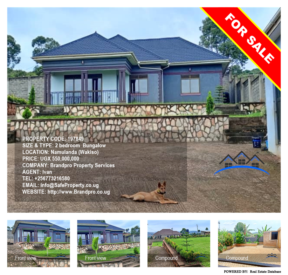 2 bedroom Bungalow  for sale in Namulanda Wakiso Uganda, code: 197849