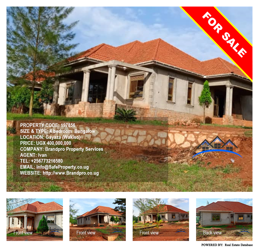 4 bedroom Bungalow  for sale in Gayaza Wakiso Uganda, code: 197856