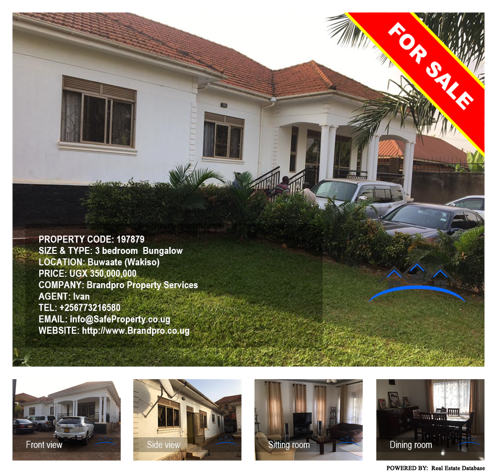 3 bedroom Bungalow  for sale in Buwaate Wakiso Uganda, code: 197879