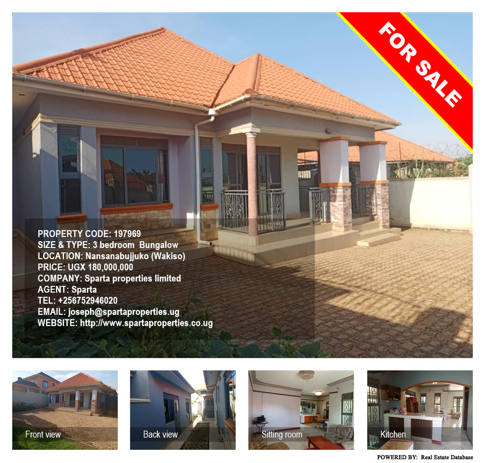 3 bedroom Bungalow  for sale in Nansanabujjuko Wakiso Uganda, code: 197969