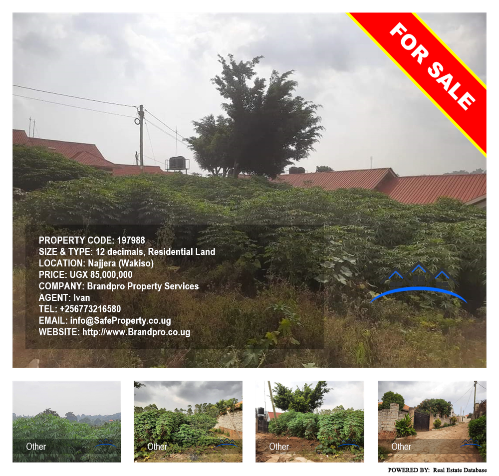 Residential Land  for sale in Najjera Wakiso Uganda, code: 197988