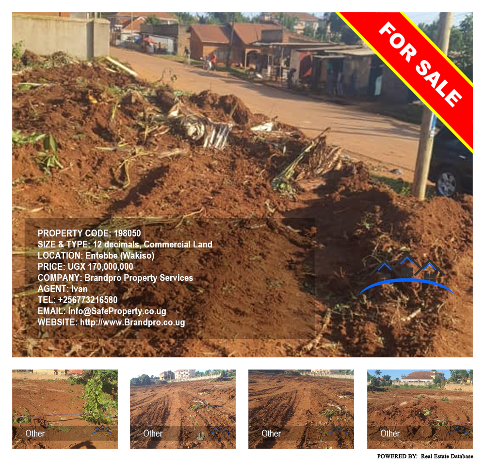 Commercial Land  for sale in Entebbe Wakiso Uganda, code: 198050