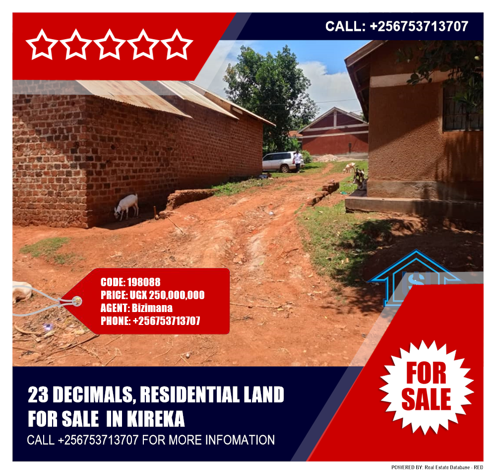 Residential Land  for sale in Kireka Wakiso Uganda, code: 198088