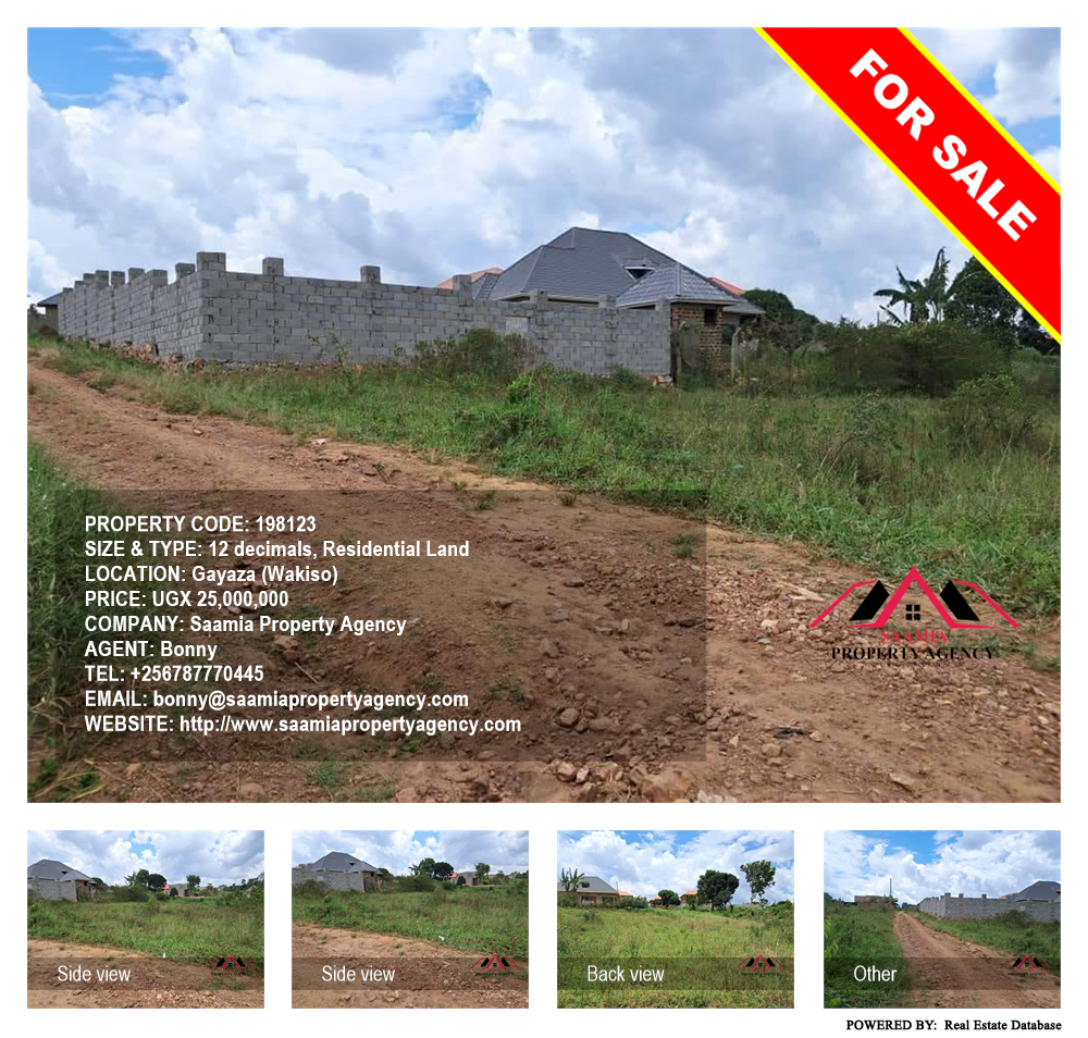 Residential Land  for sale in Gayaza Wakiso Uganda, code: 198123