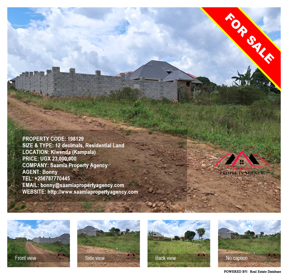 Residential Land  for sale in Kiwenda Kampala Uganda, code: 198129