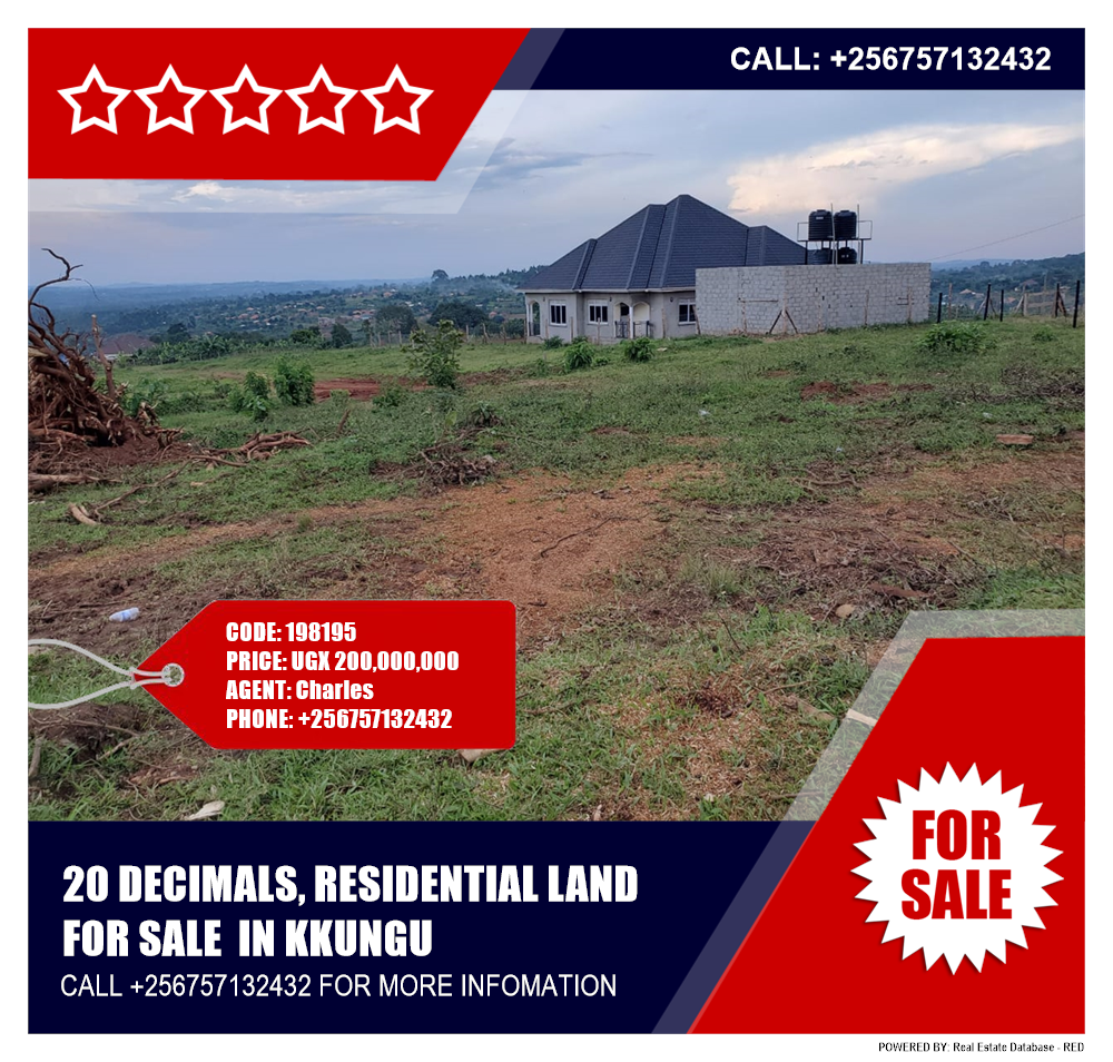 Residential Land  for sale in Kkungu Kampala Uganda, code: 198195