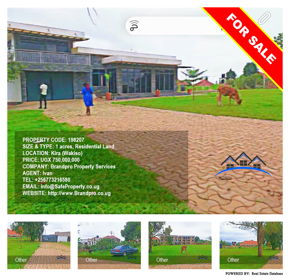 Residential Land  for sale in Kira Wakiso Uganda, code: 198207