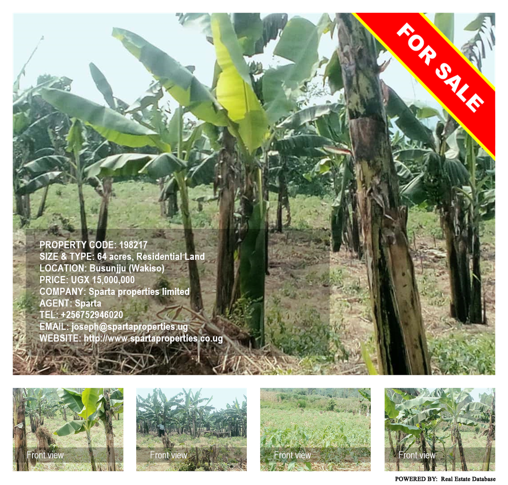 Residential Land  for sale in Busunjju Wakiso Uganda, code: 198217