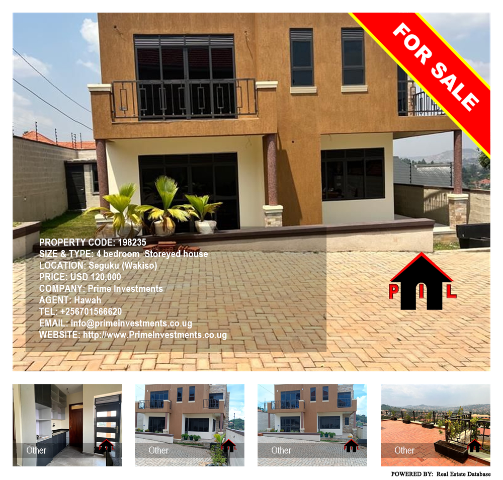 4 bedroom Storeyed house  for sale in Seguku Wakiso Uganda, code: 198235