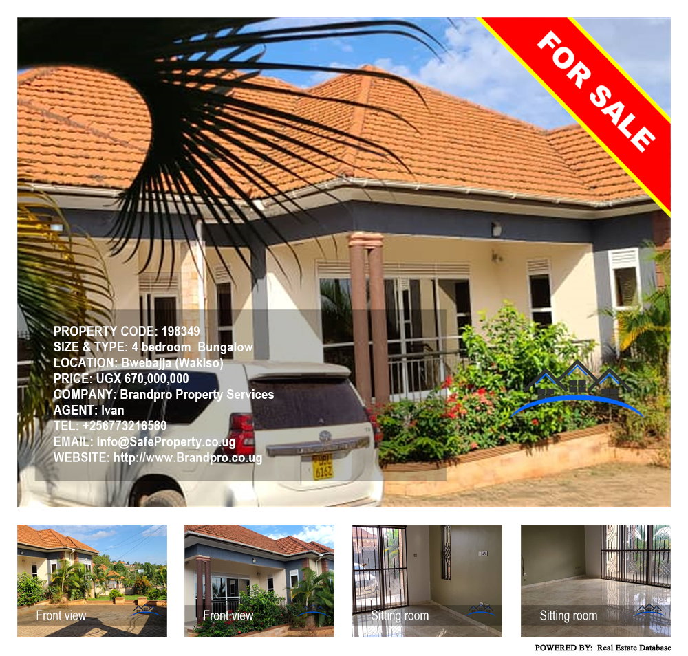 4 bedroom Bungalow  for sale in Bwebajja Wakiso Uganda, code: 198349