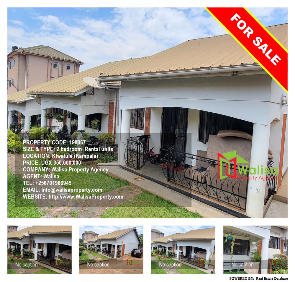 2 bedroom Rental units  for sale in Kiwaatule Kampala Uganda, code: 198367